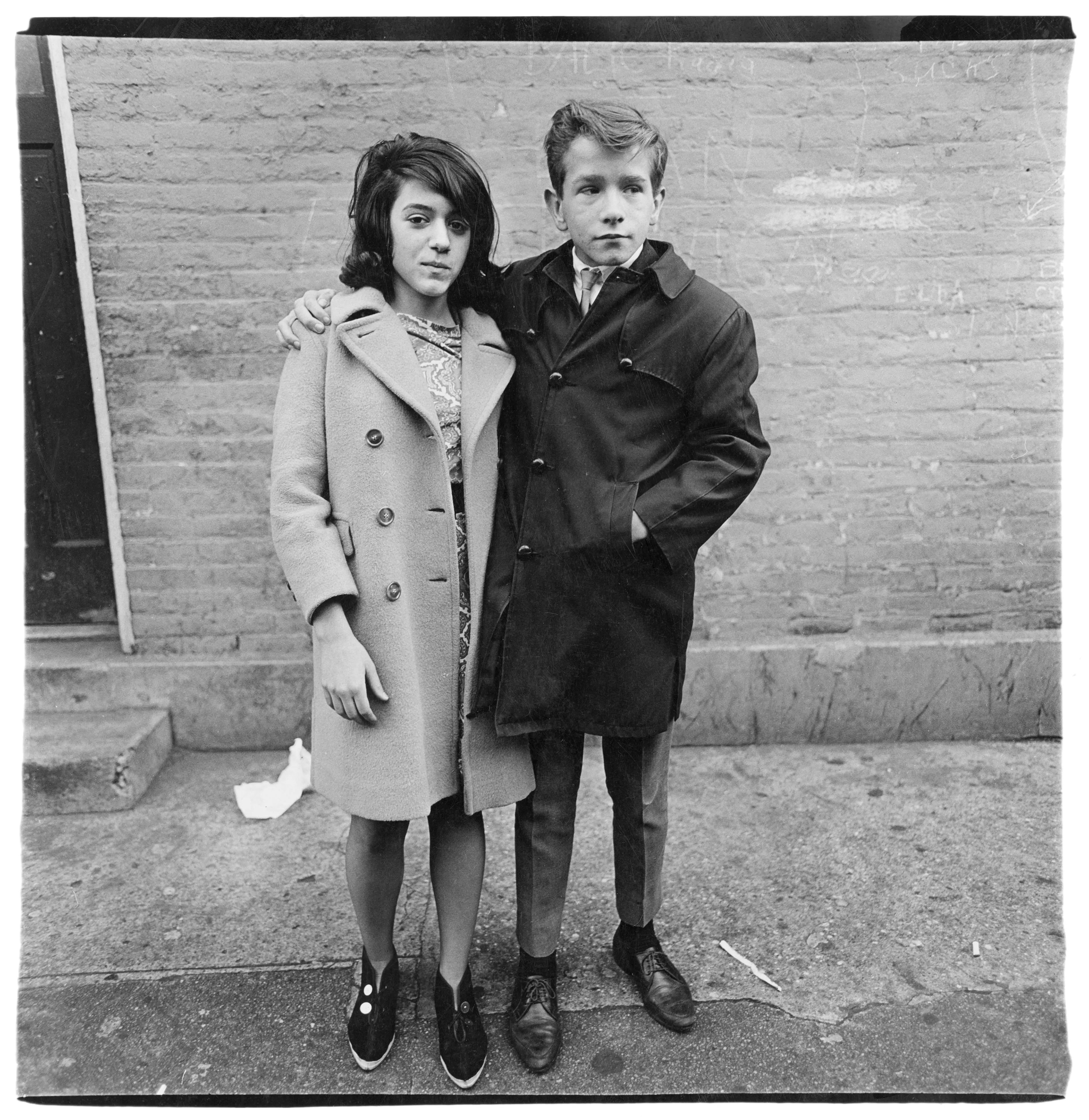 Diane Arbus (1923-1971), Teenage couple on Hudson Street, N.Y.C., 1963. Private collection.