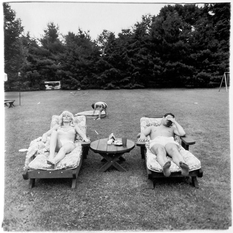 A family on their lawn one Sunday in Westchester, N.Y., 1968, printed 1969 - 71