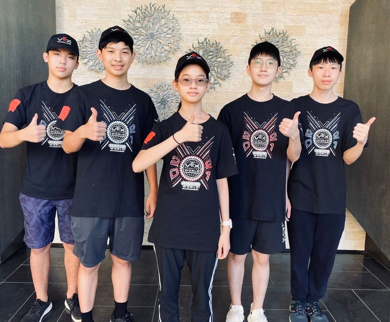 Our teammates from left to right: Max, Henry, Amy, Wilson and Kane