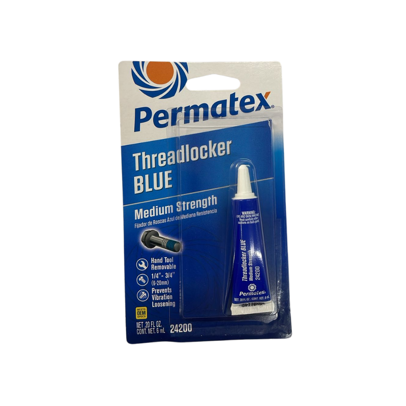 Trabarroscas Azul de Mediana Resistencia Medium Strength Threadlocker Blue
