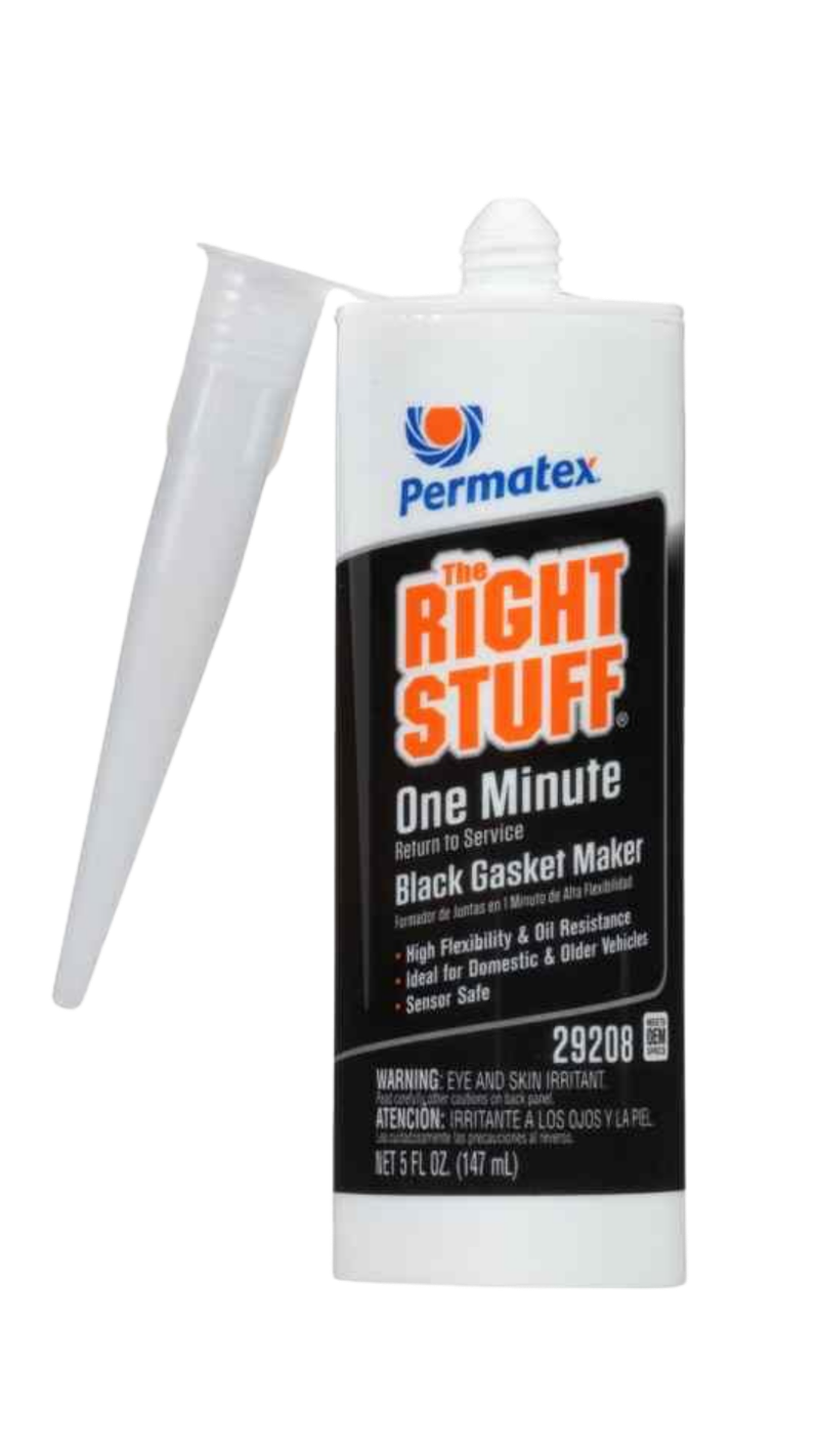 Silicón Negro de Curado en 1 Minuto The Right Stuff Black 1 Minute Gasket
