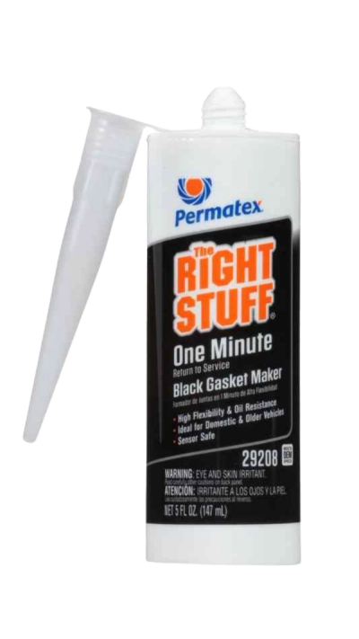 Silicón Negro de Curado en 1 Minuto The Right Stuff Black 1 Minute Gasket