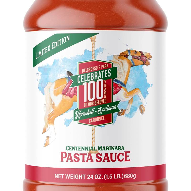front image of DelGrosso Centennial Marinara Pasta Sauce.