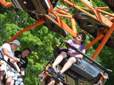 the Paratrooper family ride at DelGrosso's Amusement Park
