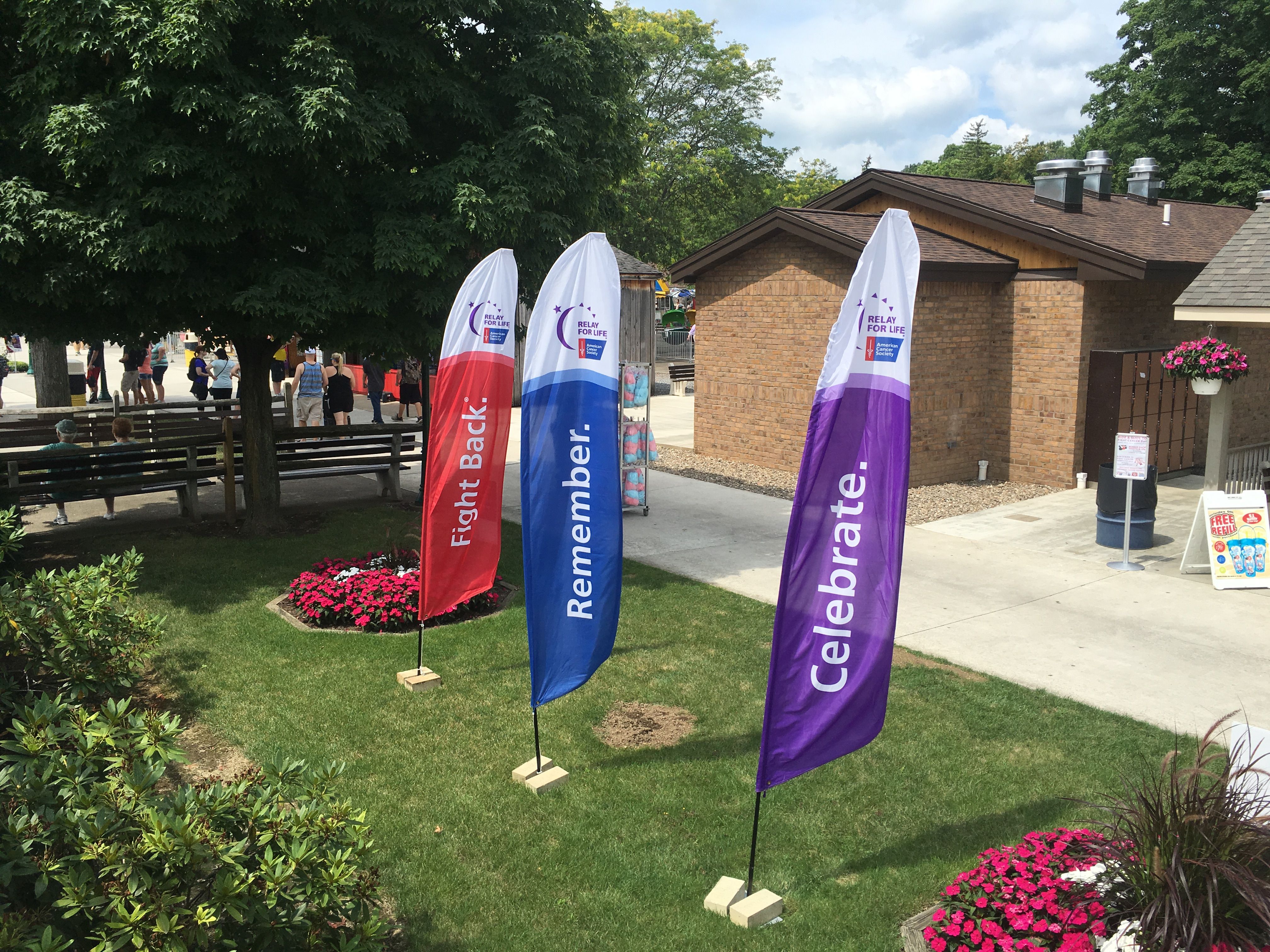 Banners at DelGrosso's Park.