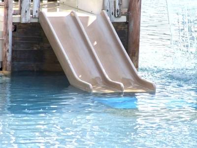 Twin Slides water slides at the Laguna Splash Water Slide