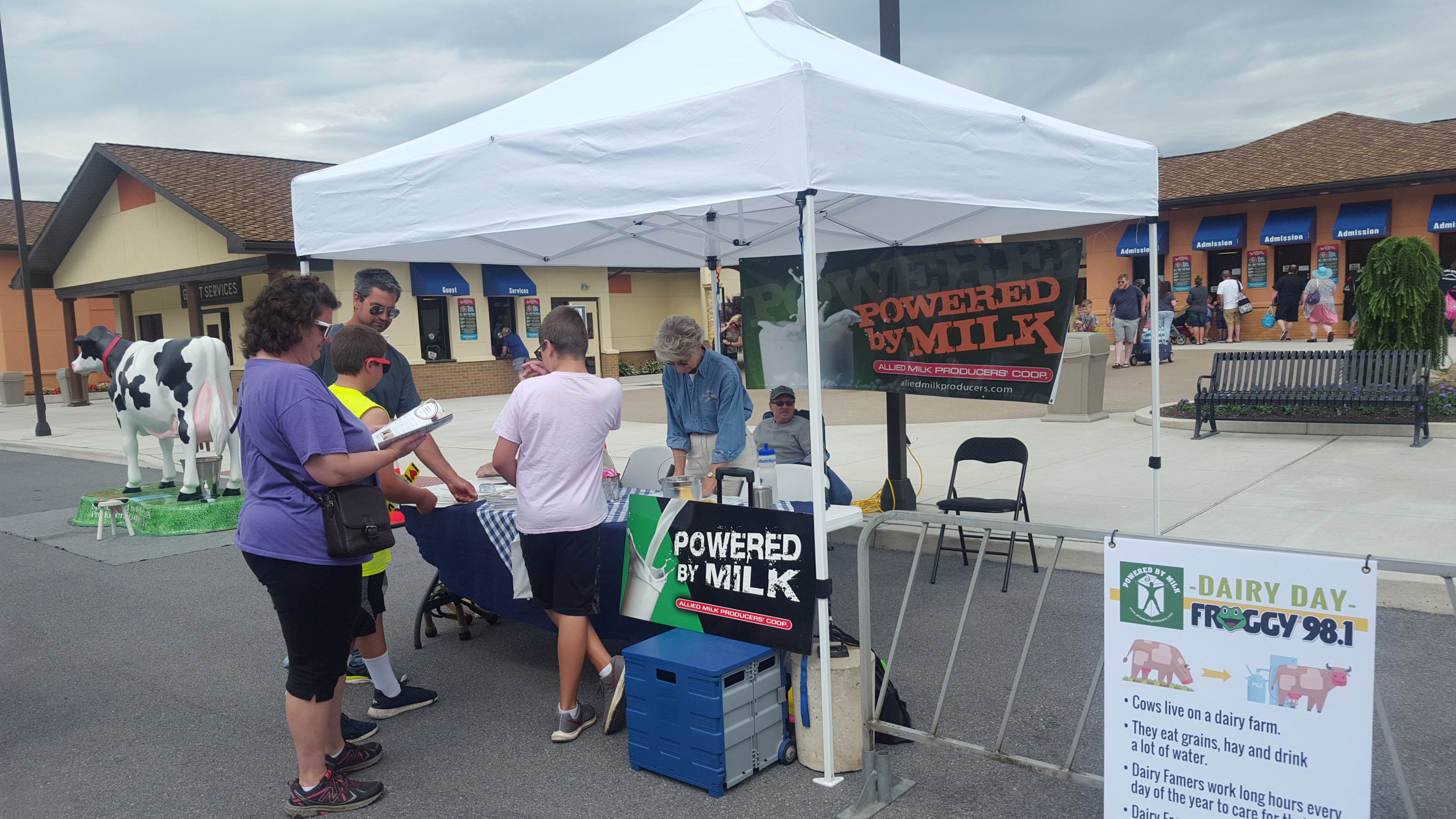Allied Tent at Dairy Day at DelGrosso's Park