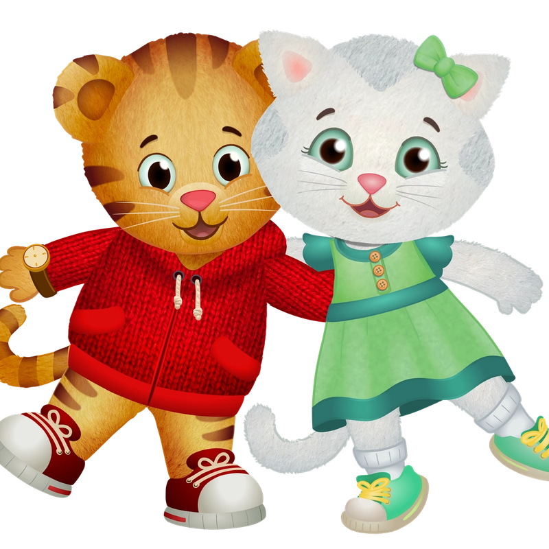 Daniel Tiger character on the DelGrosso's stage.