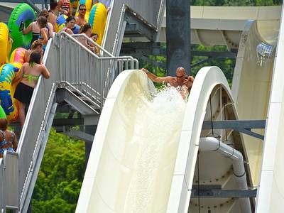 Gravity Groove water slide at the Laguna Splash Water Park