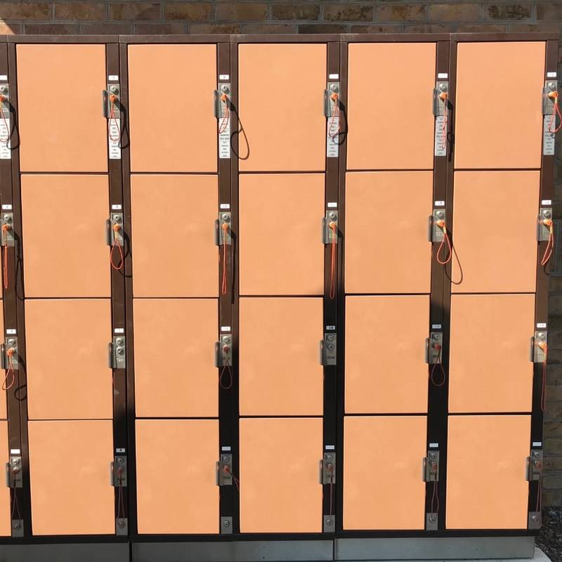 Ride Side Rental Lockers at DelGrosso's Amusement Park