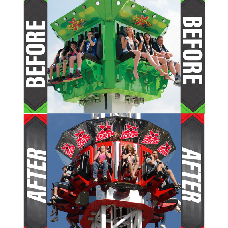 x-scream tower ride | DelGrosso's Park Tipton PA