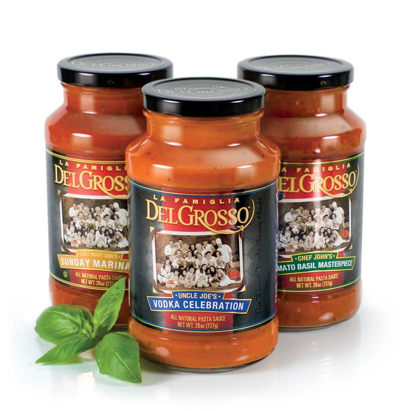 La Famiglia DelGrosso sauce jars