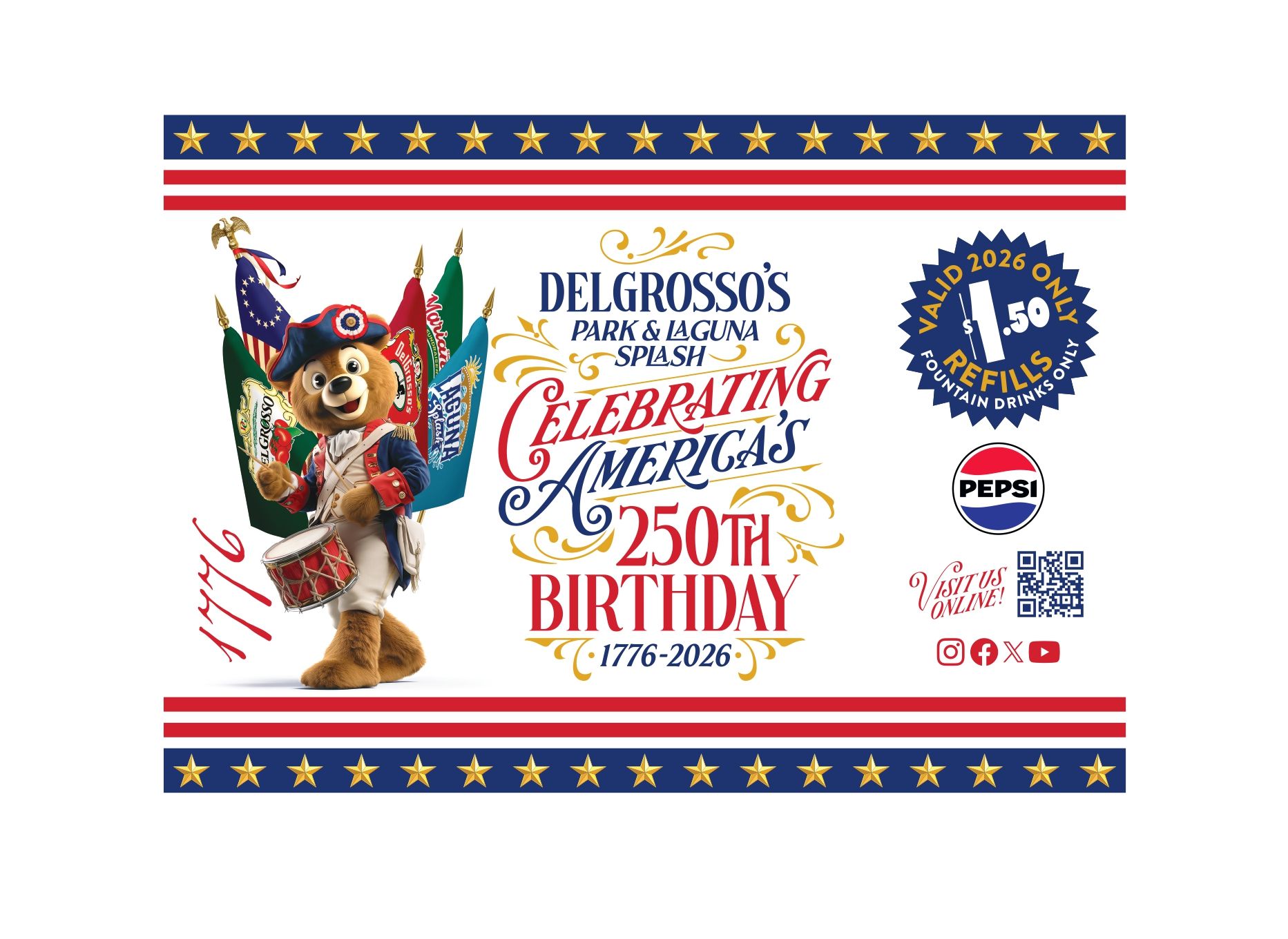 Image showing 2026 Refillable Cups for DelGrosso's Park.