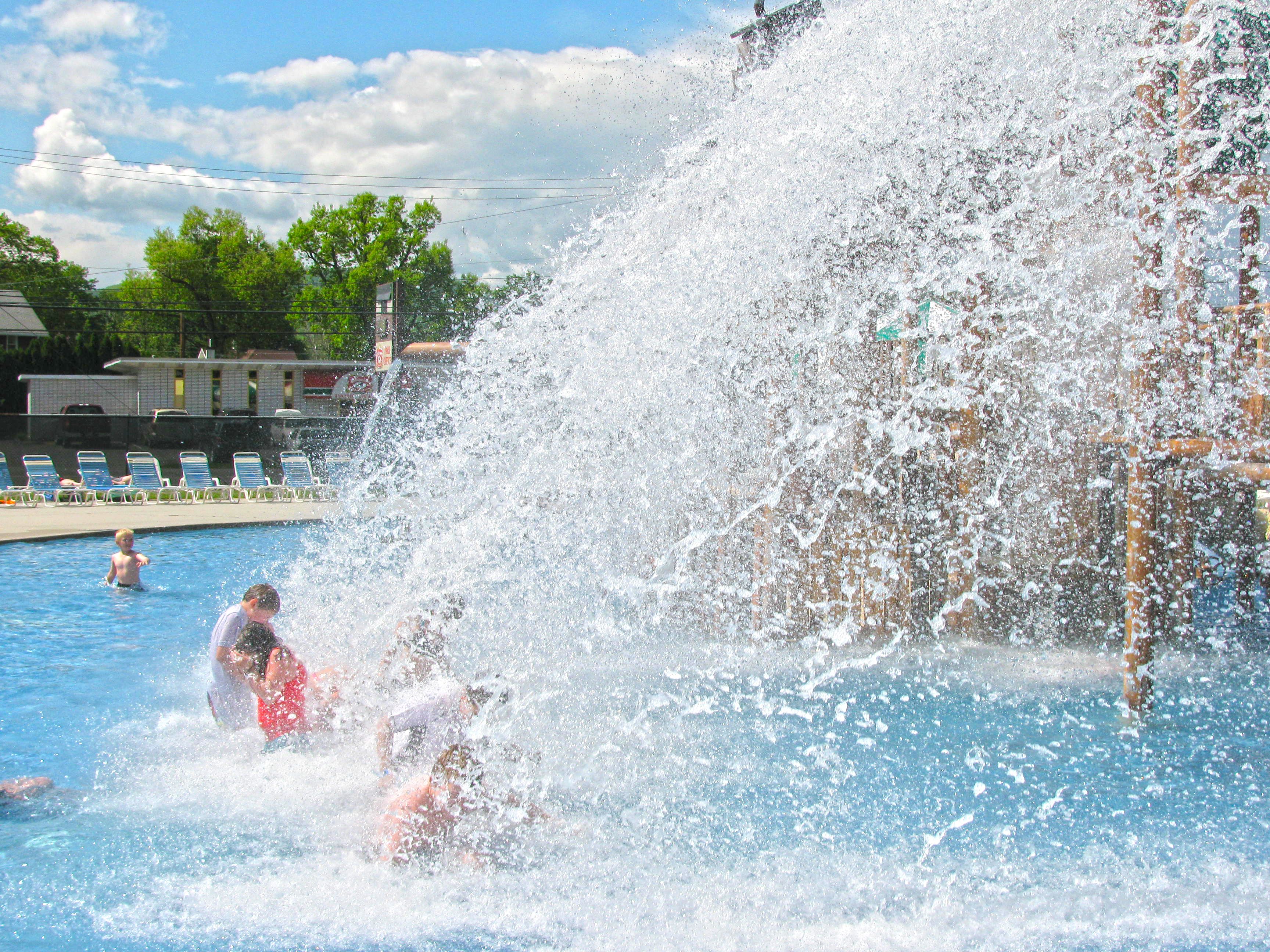 Roman Splash Bucket at the Laguna Splash Water Park