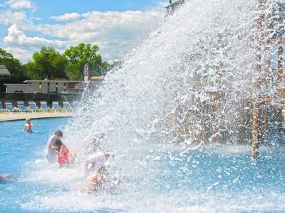 Roman Splash Bucket at the Laguna Splash Water Park