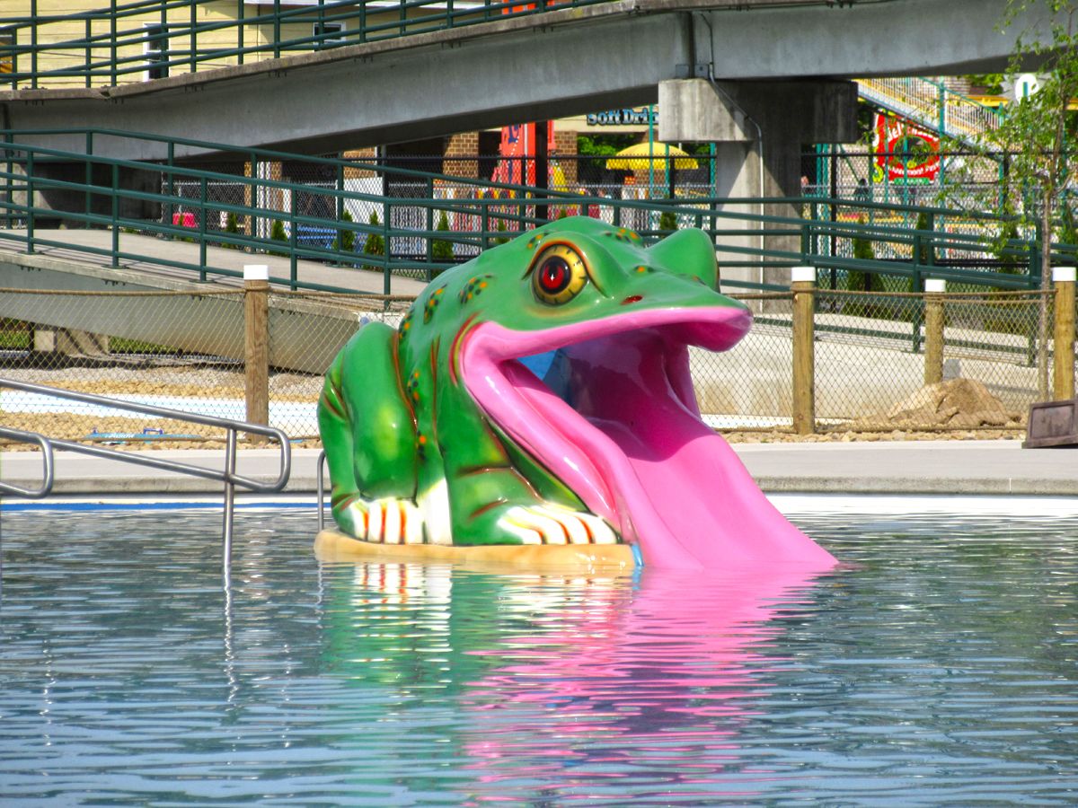 Frog Slide at the Laguna Splash Water Park