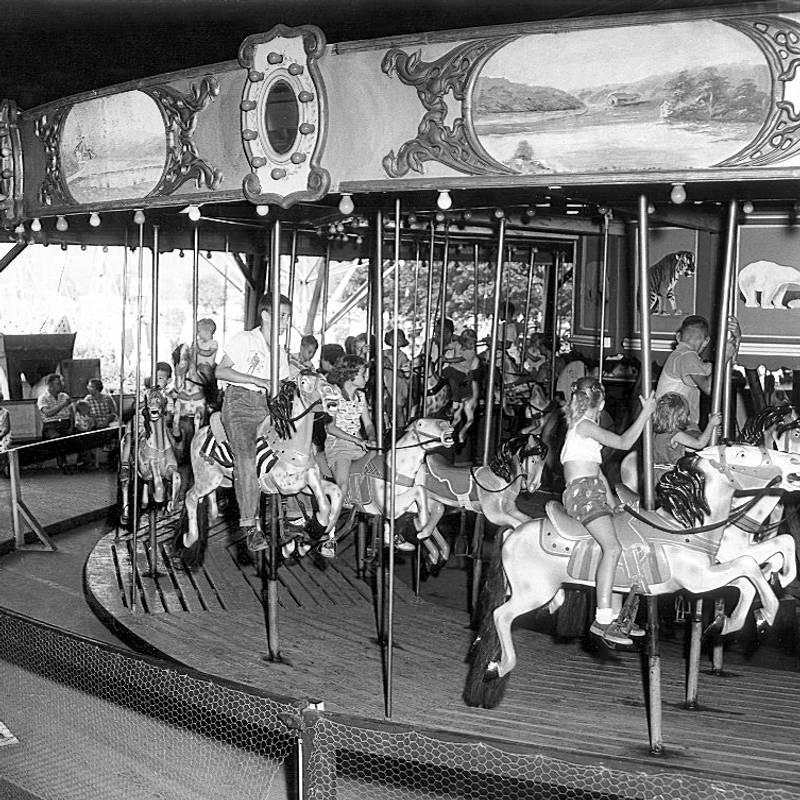The Carousel at Bland's Park 1950