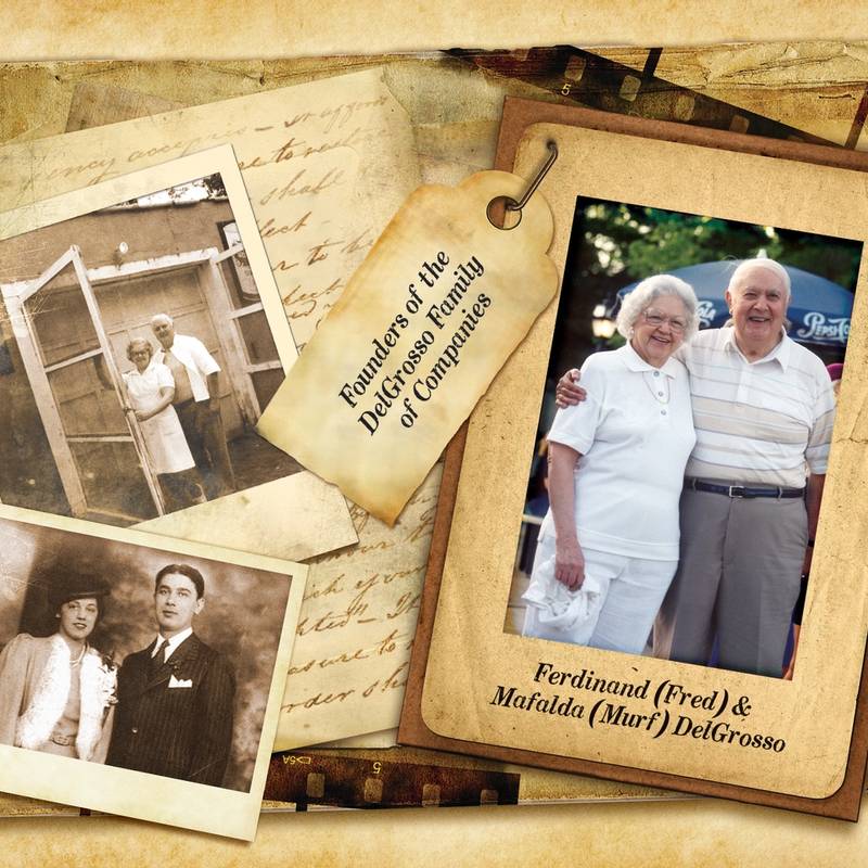 Photos of Founders Fred and Mafalda DelGrosso.