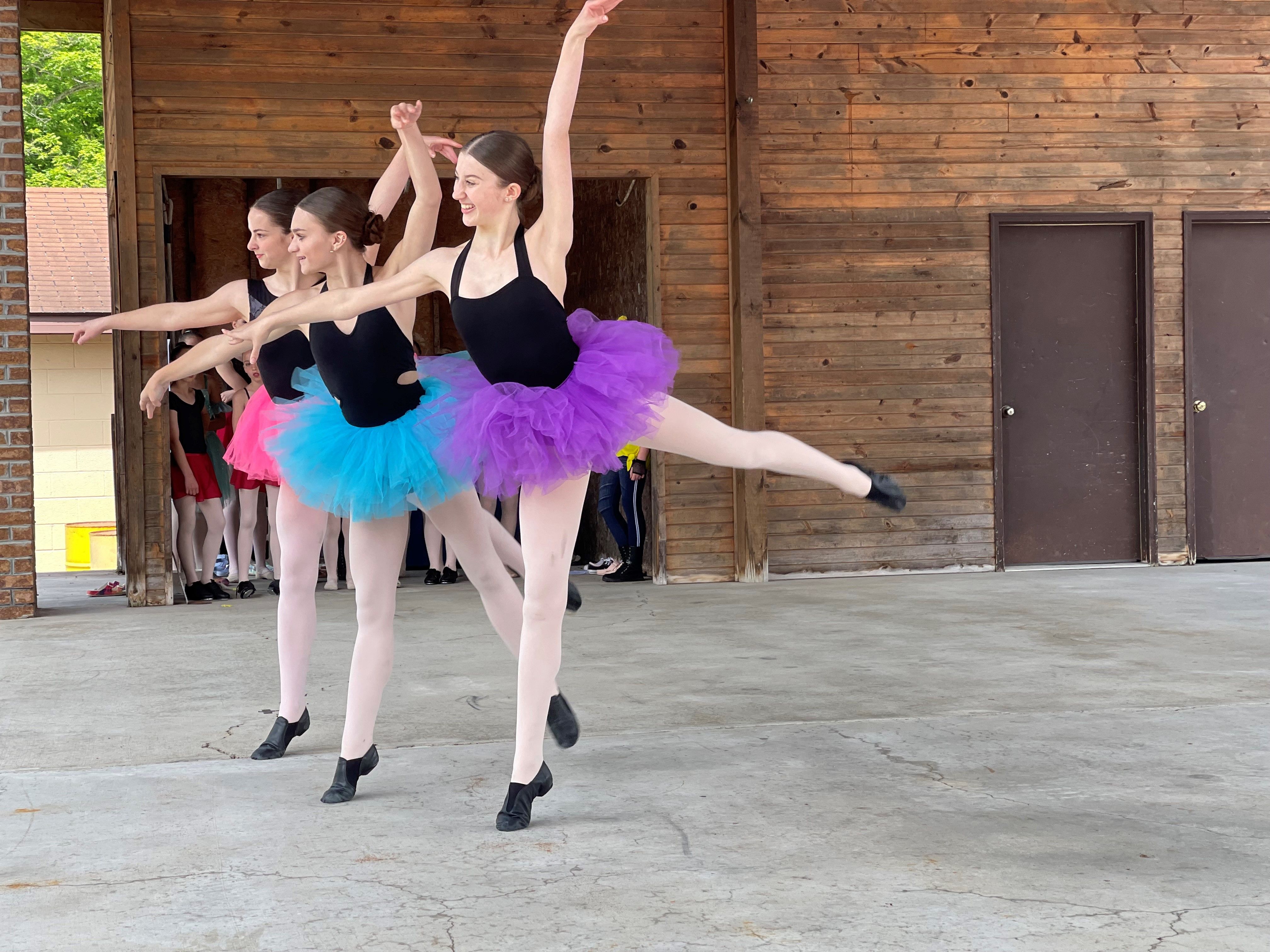 Ballerina dancing on the Park Stage.