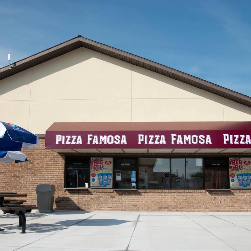 The Pizza Famosa concession stand at DelGrosso's Park