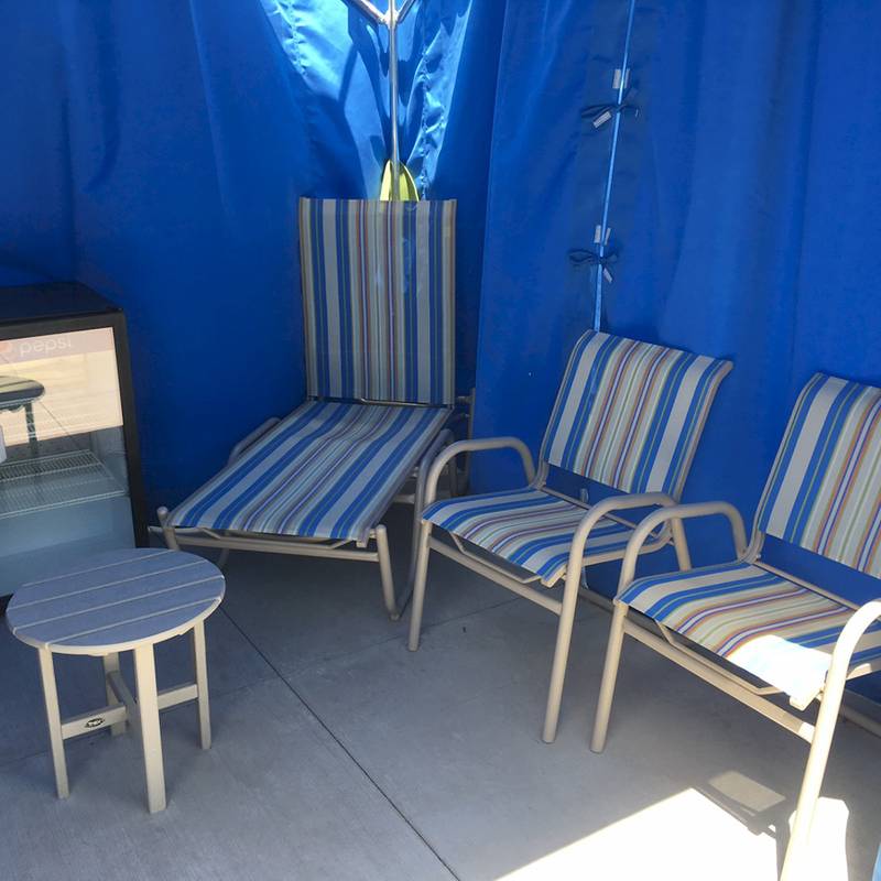 Wave Pool Cabana Interior at the Laguna Splash Water Park
