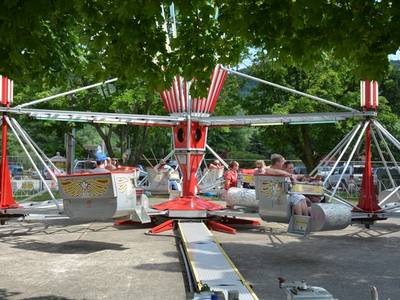 Scrambler family ride at the DelGrosso Amusement Park