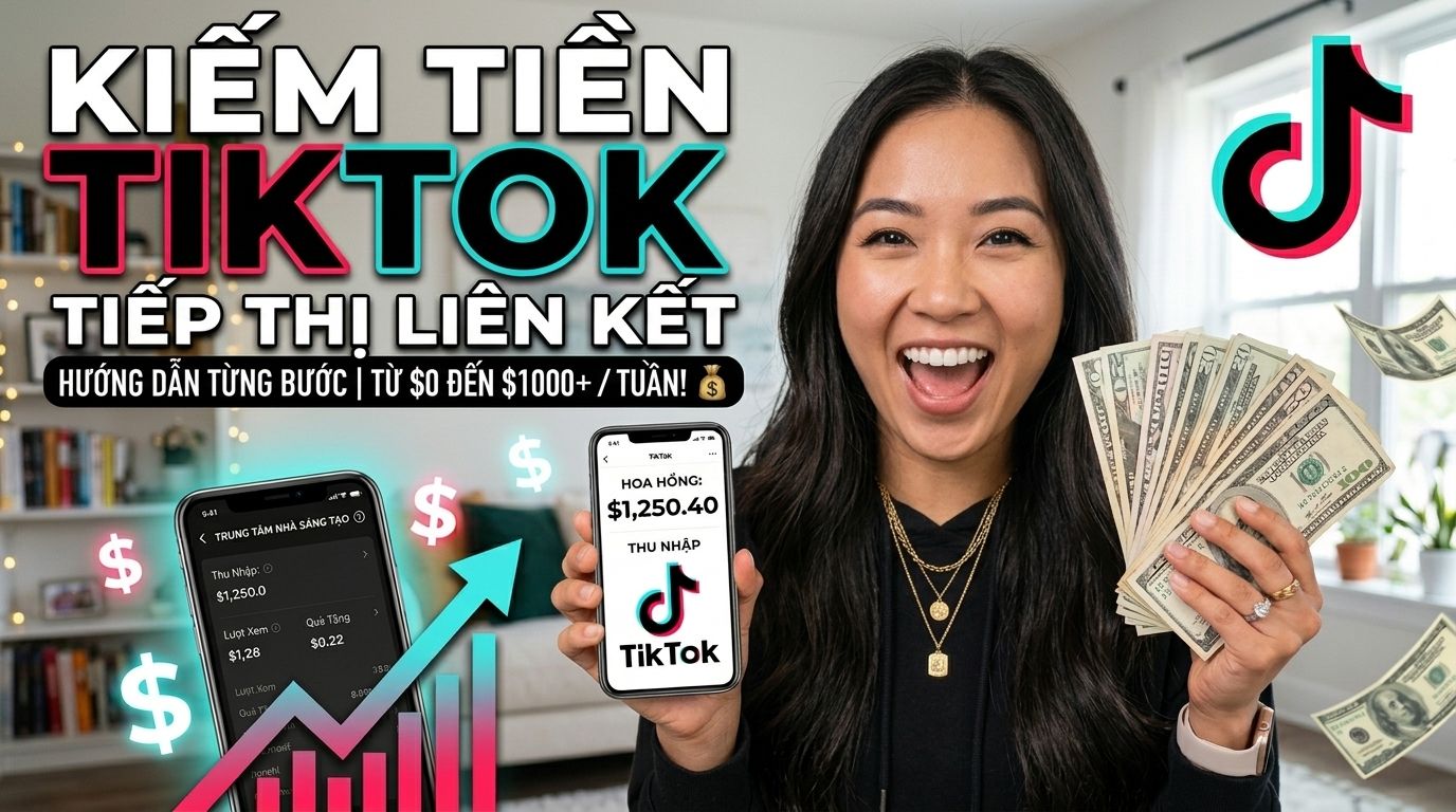Hướng Dẫn Kiếm Tiền Affiliate Marketing 2026: Lộ Trình Từ 0 Đến 1000$+