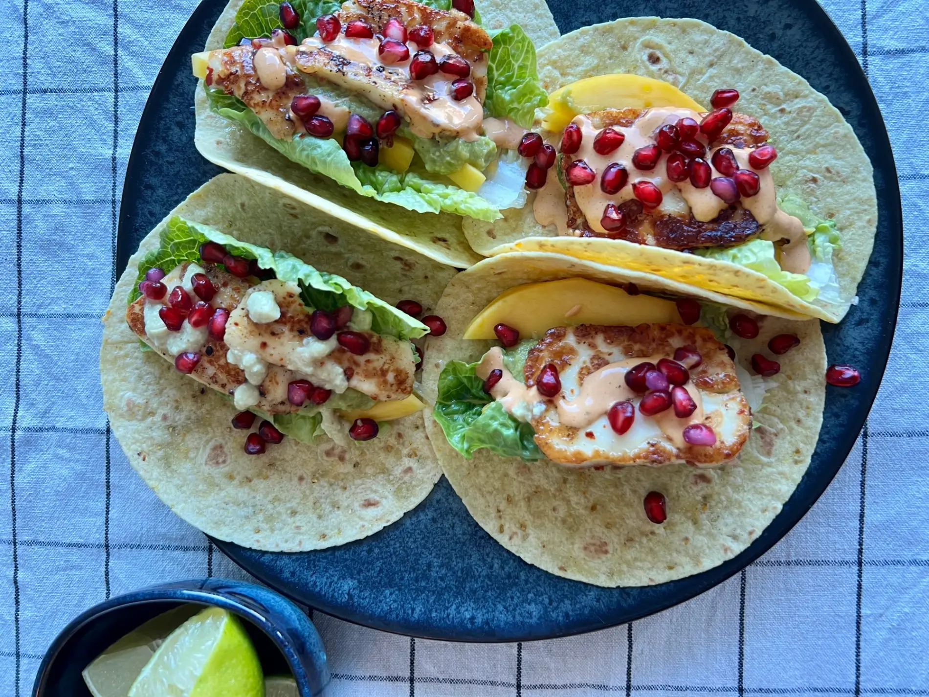 Taco med Halloumi og Mango