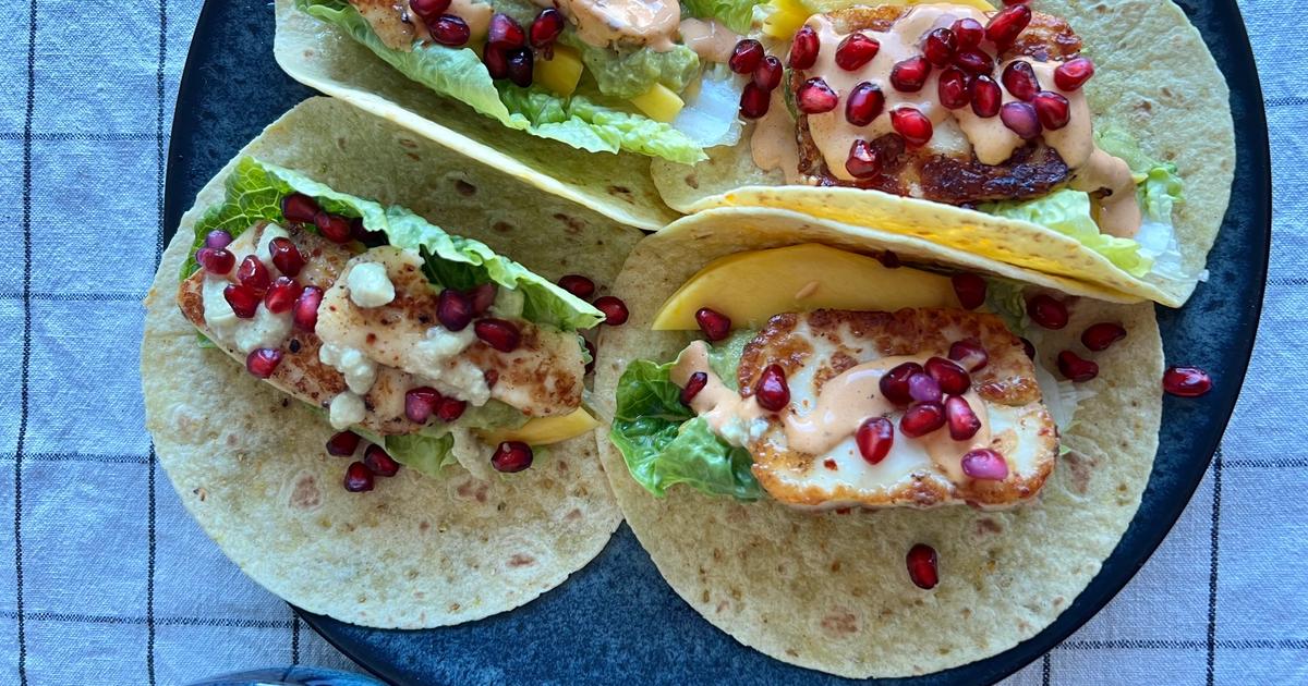 Taco med Halloumi og Mango