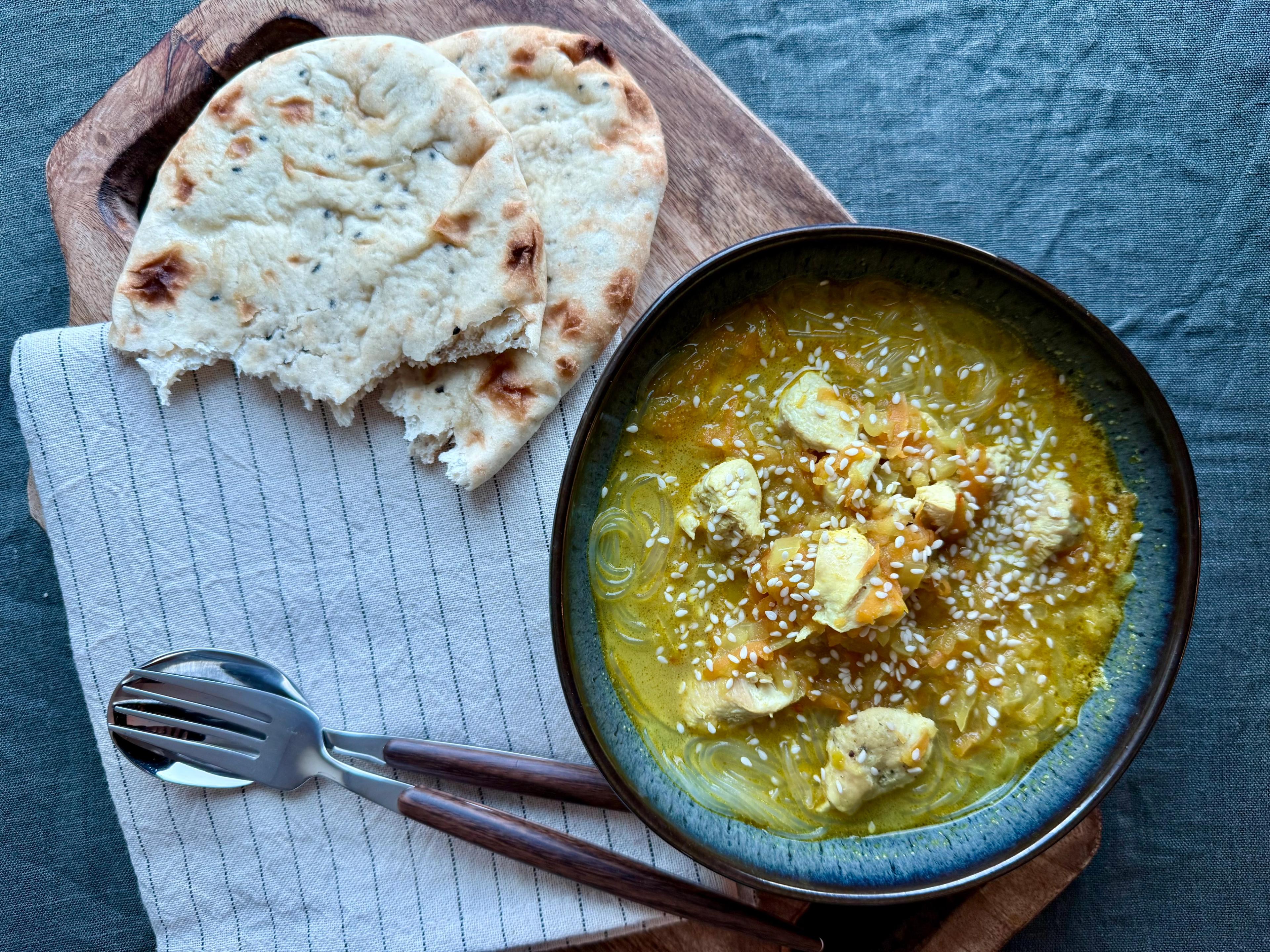 Indisk kyllingsuppe