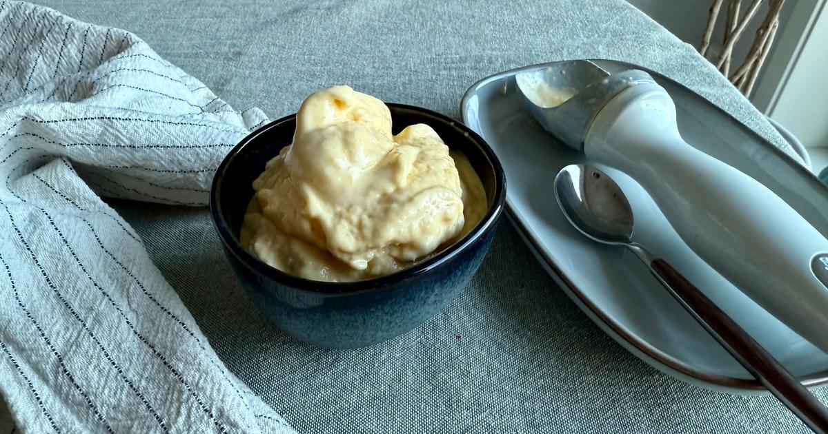 Hverdags-is med kesam og mango (2 ingredienser)