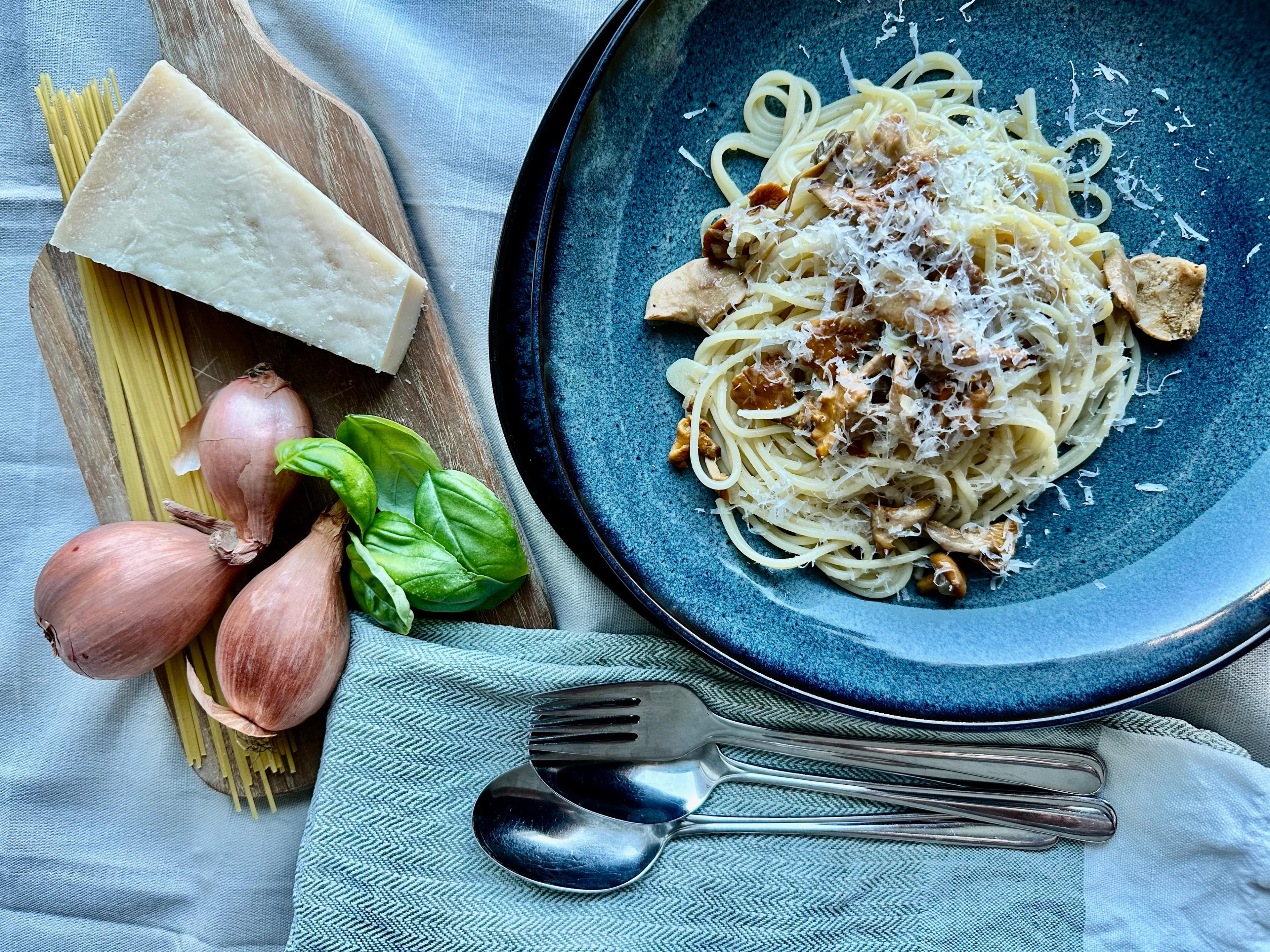 Pasta med skogsopp 