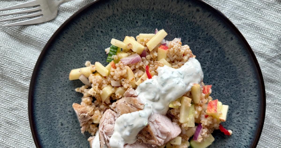 Ytrefilet av svin med byggrynsalat