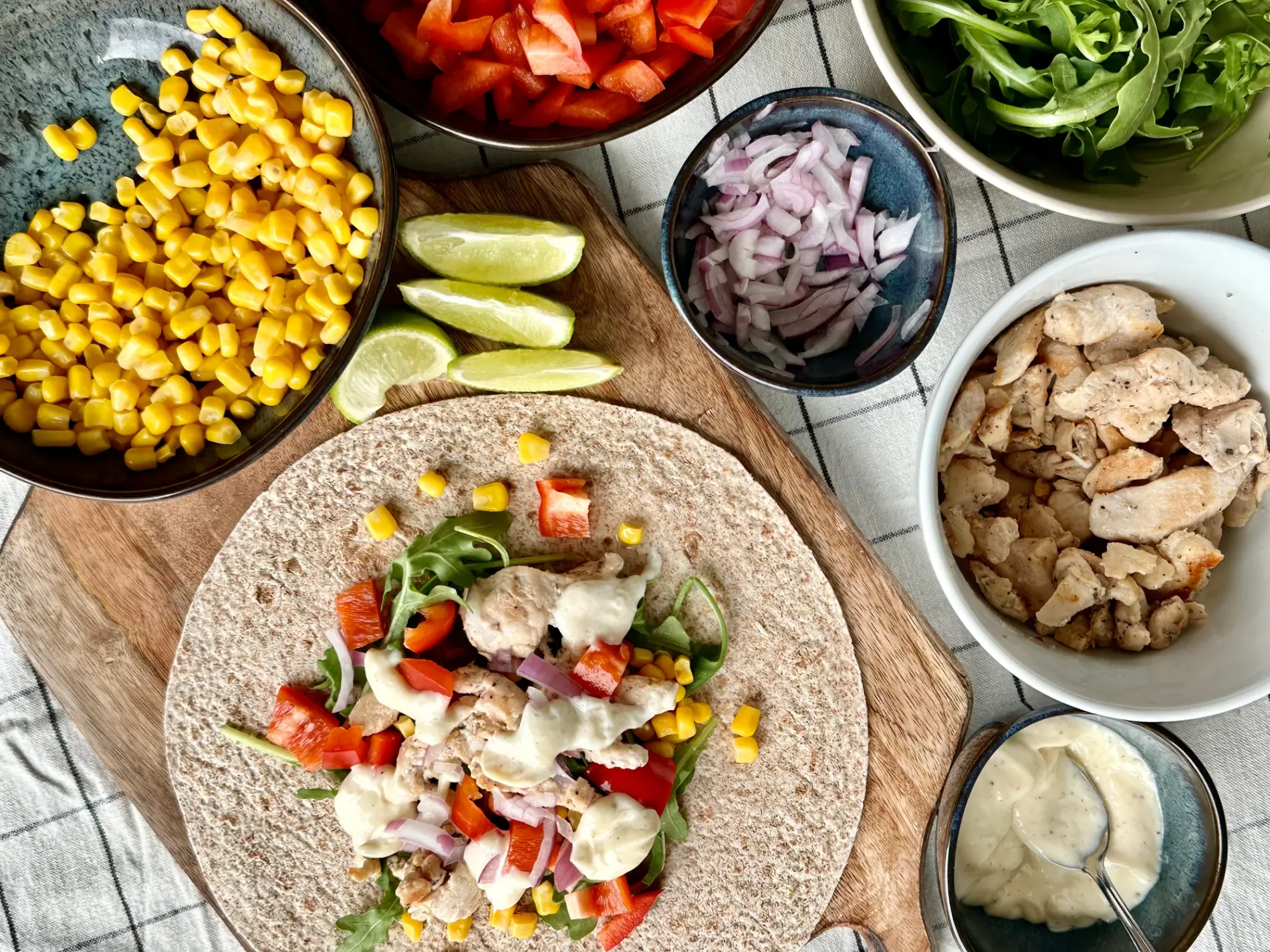 Kyllingwrap med aioli