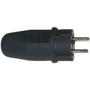 Nelco Gúmmíkló 16A svart IP44