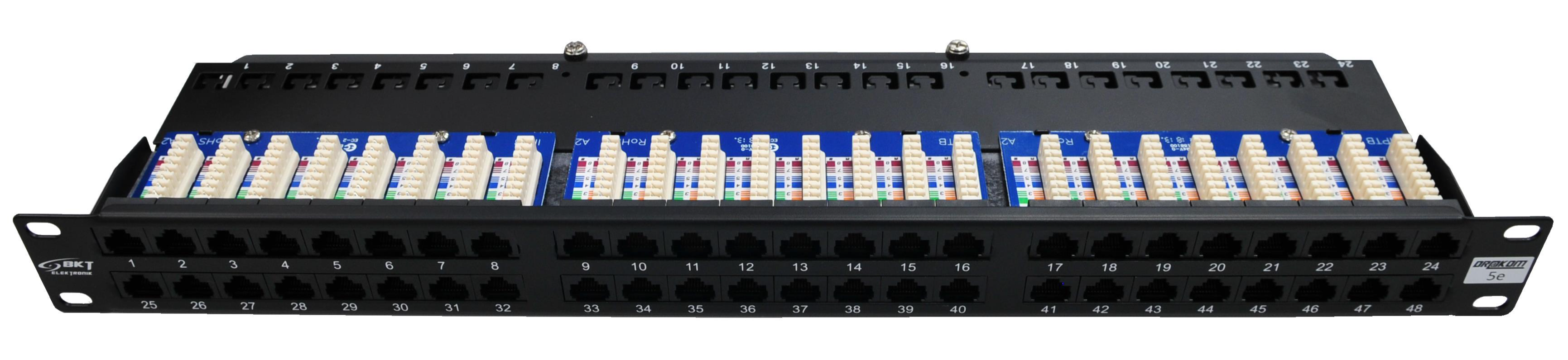 BKT KROSST. BRETTI 48x Cat 5e 1U : 11301012.2, mynd 2 af 2