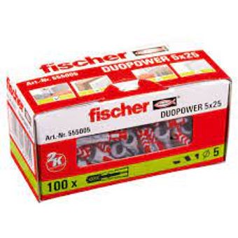 fischer DUOPOWER Múrtappar 5mm (100)