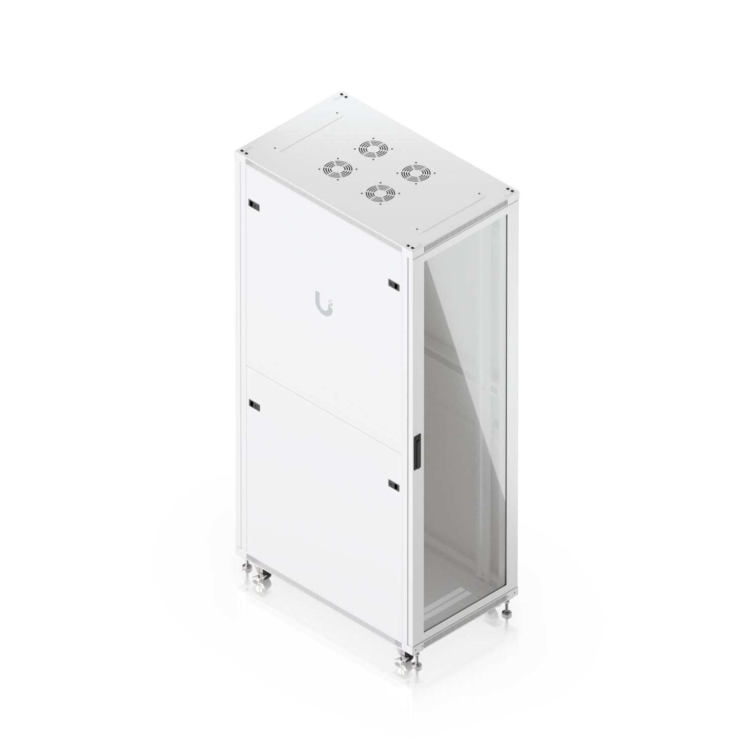 42U Rack Cabinet, 1,000 mm, Glass Door, mynd 12 af 14