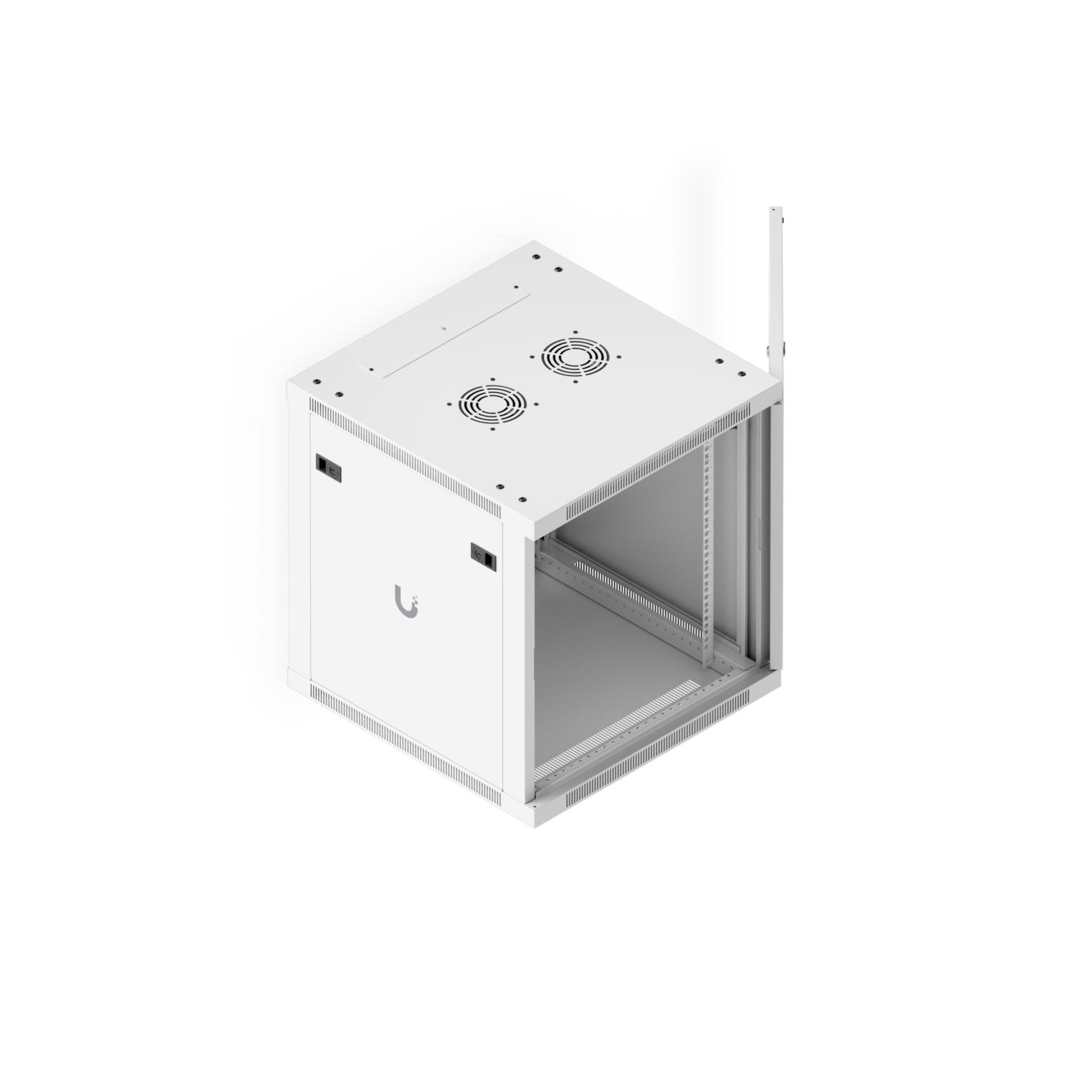 12U Rack Cabinet, 600 mm, Perforated Door, mynd 13 af 13