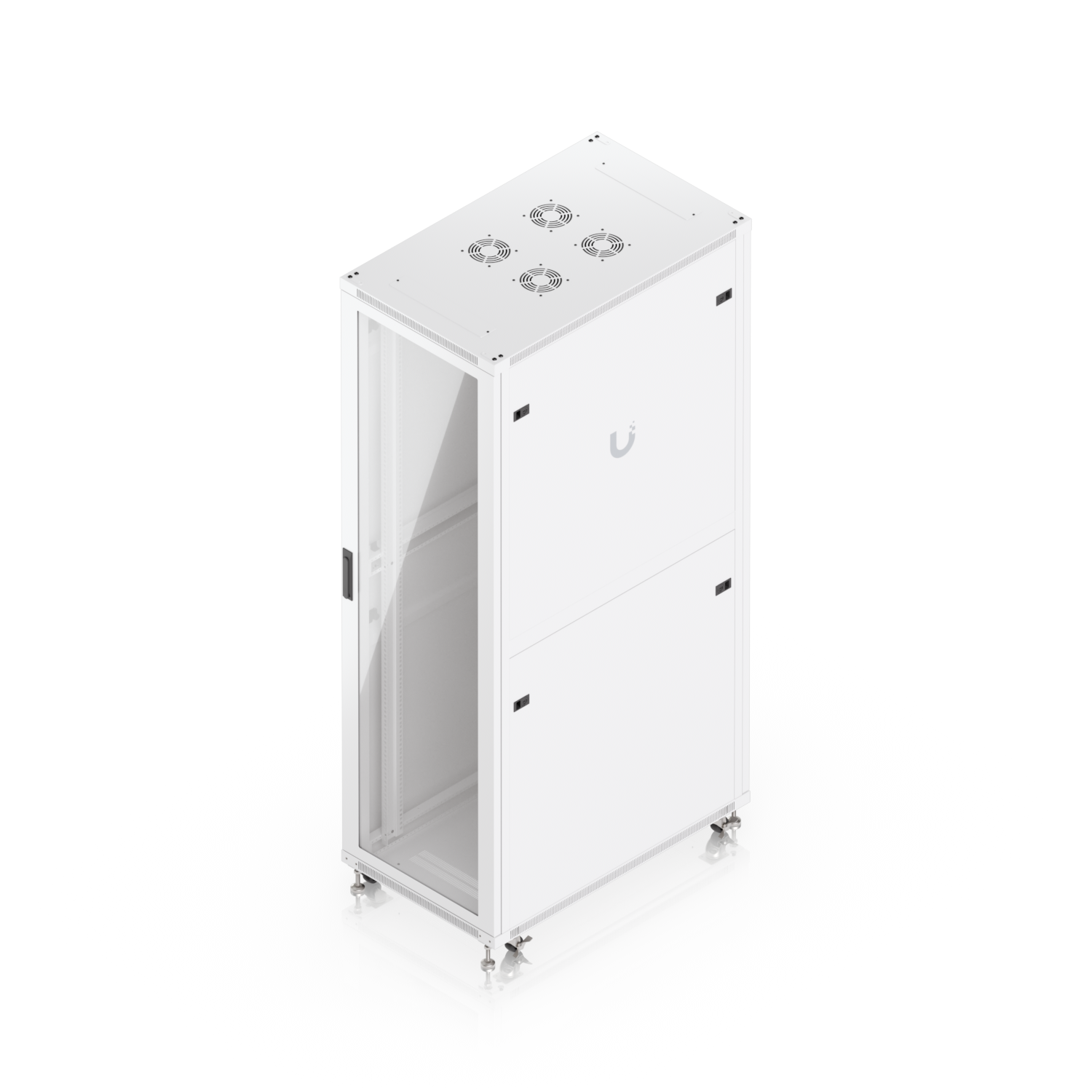 42U Rack Cabinet, 1,000 mm, Glass Door, mynd 14 af 14