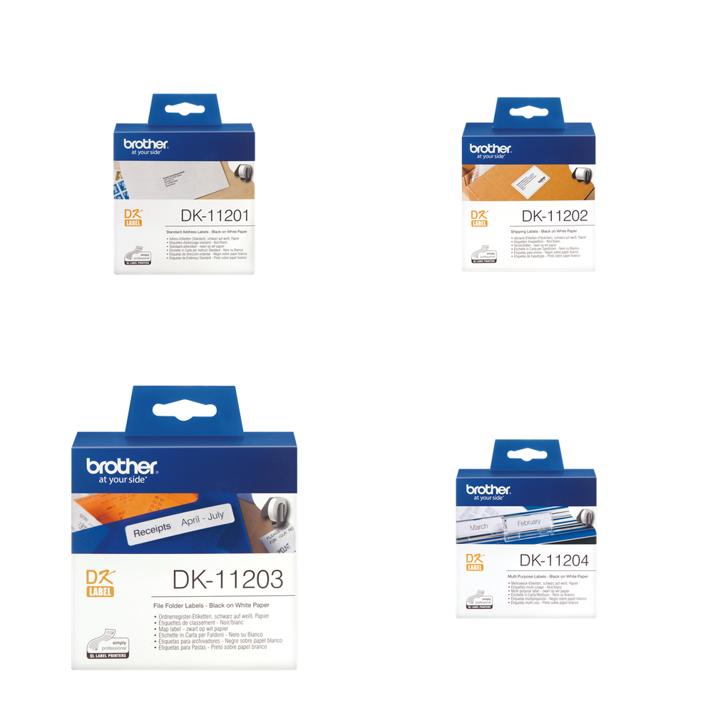 DK die cut labels