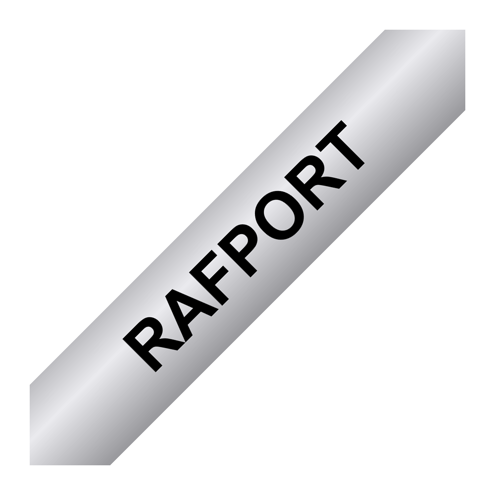 Label tape metallic with black text
