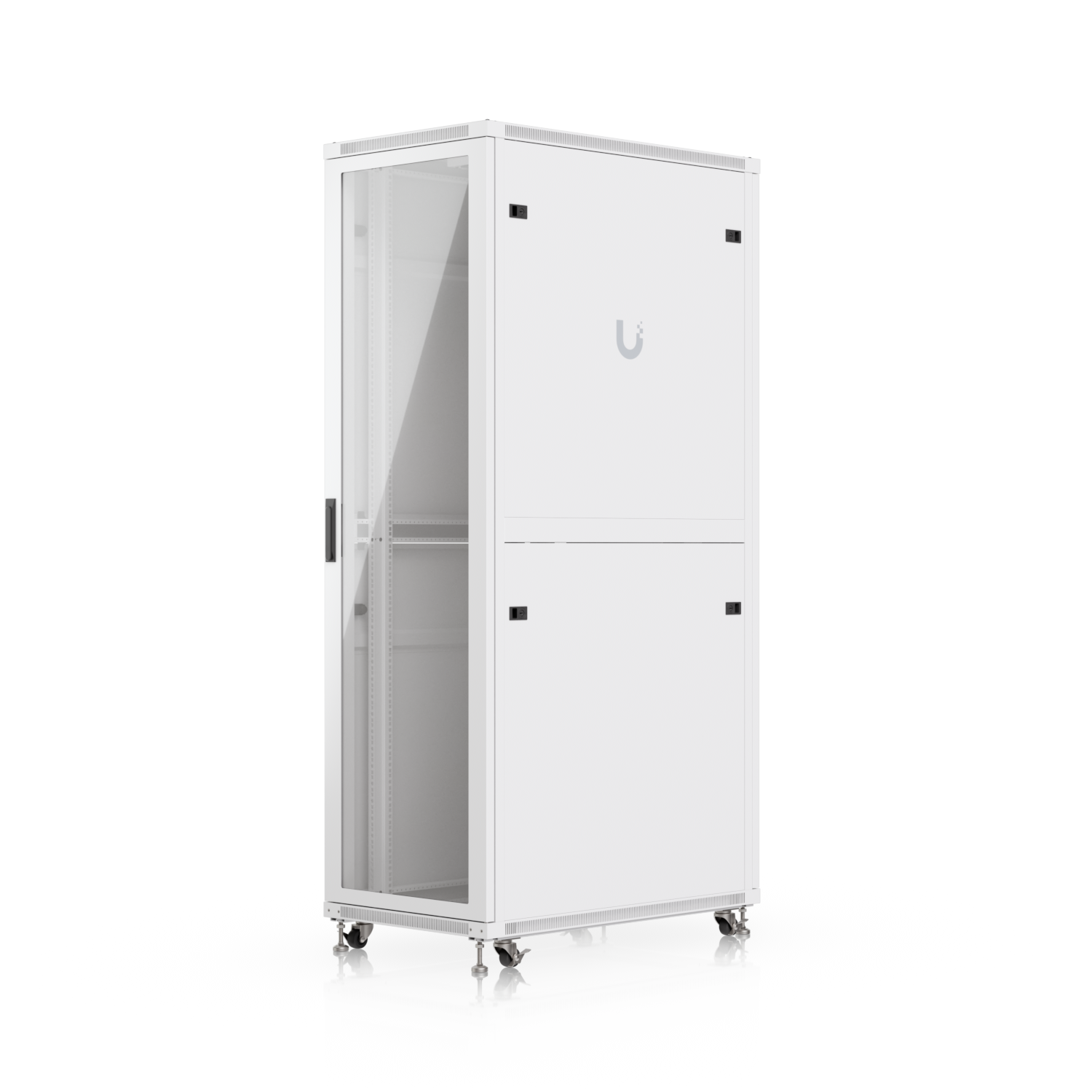 42U Rack Cabinet, 1,000 mm, Glass Door, mynd 4 af 14