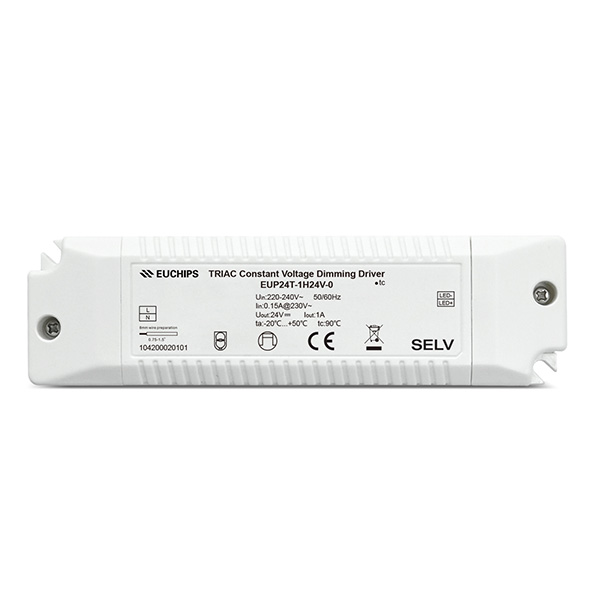EUP24T Triac Transformer 24V 24W pre-set dim