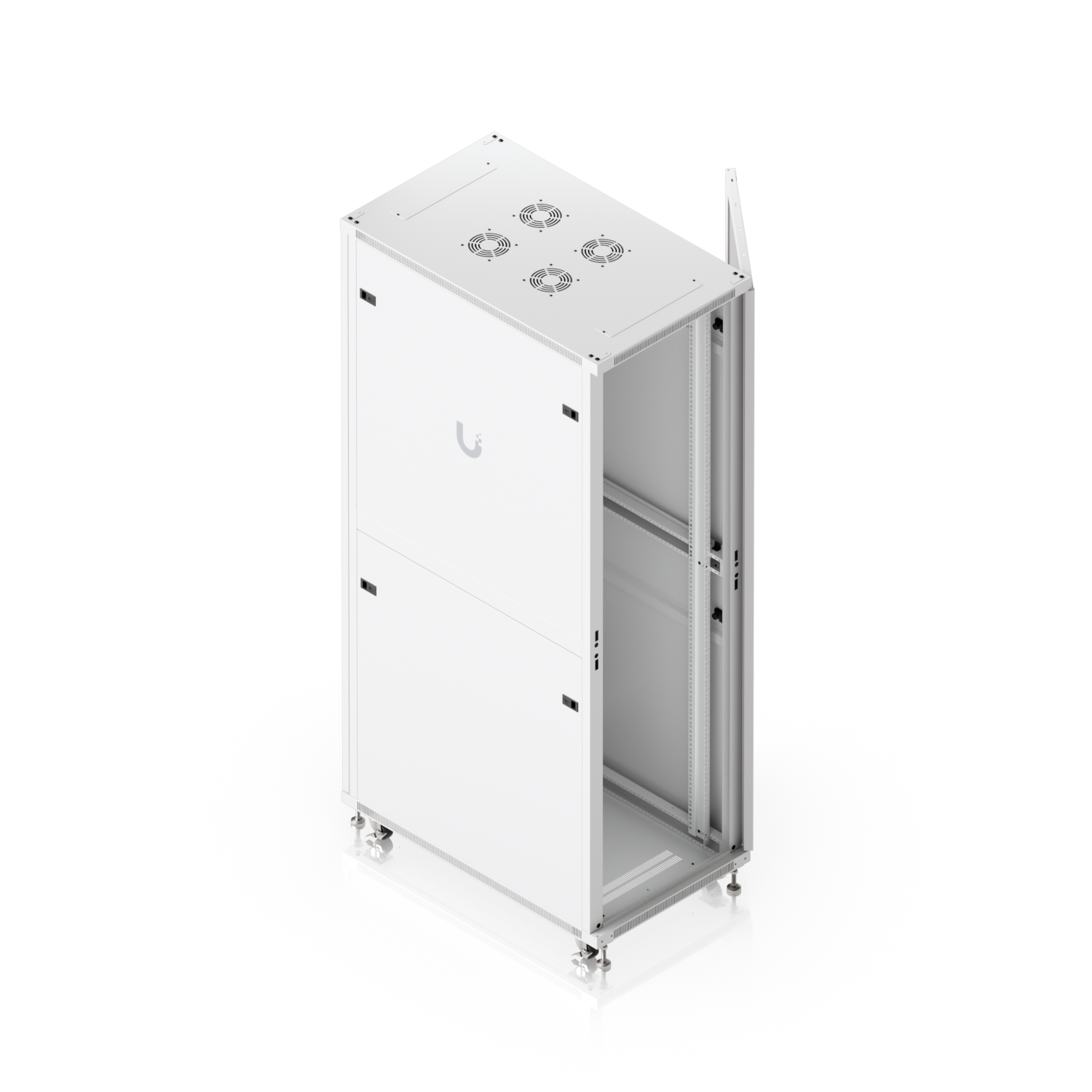42U Rack Cabinet, 1,000 mm, Glass Door, mynd 13 af 14
