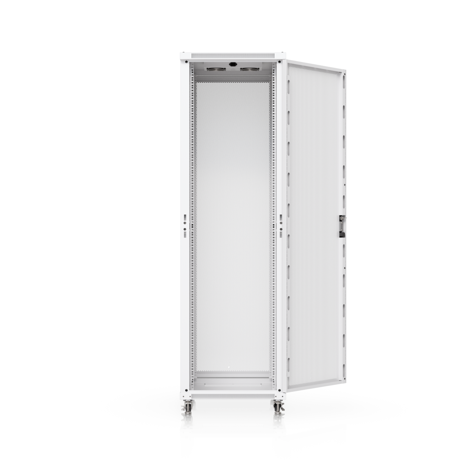 42U Rack Cabinet, 800 mm, Perforated Door, mynd 3 af 14