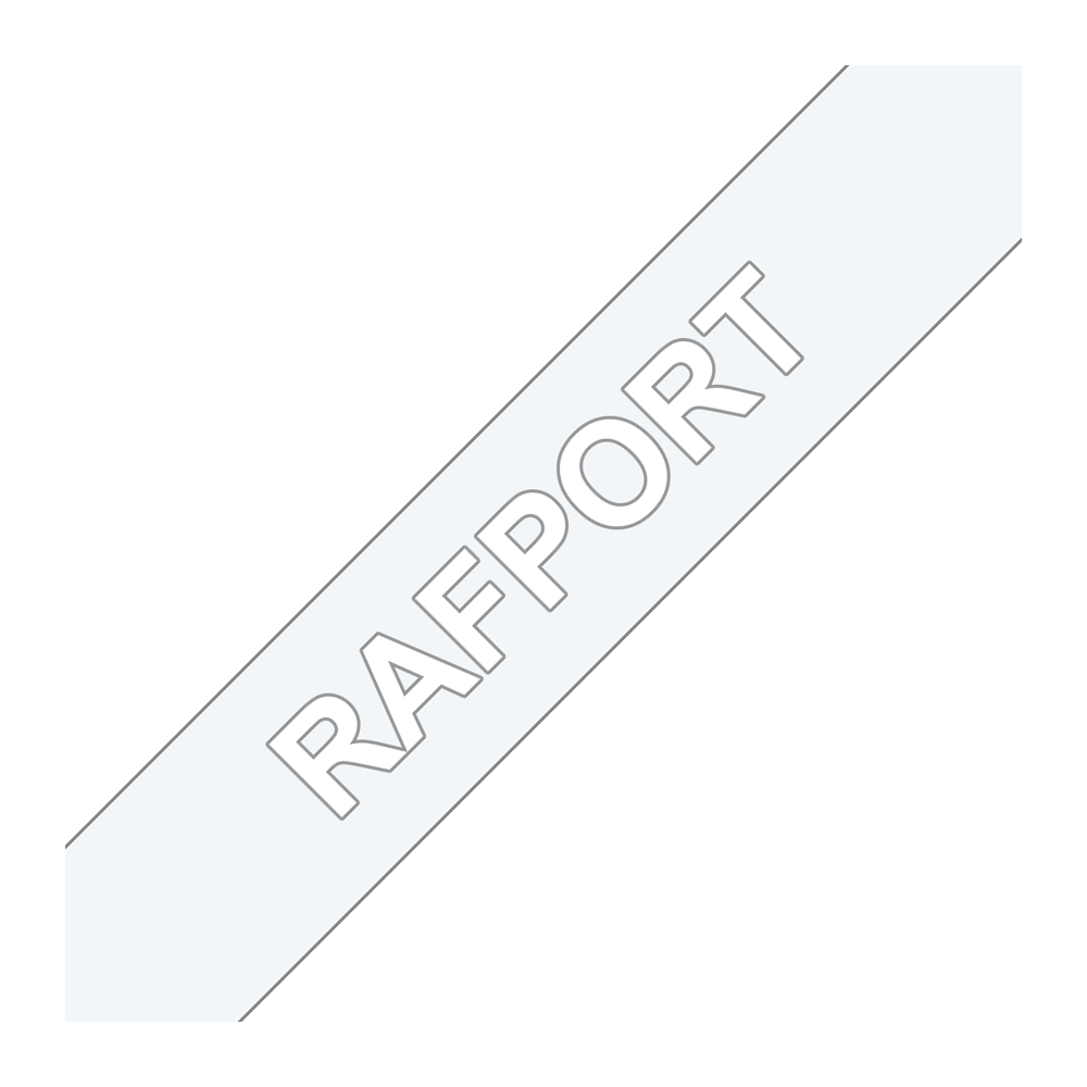 Label tape clear with white text