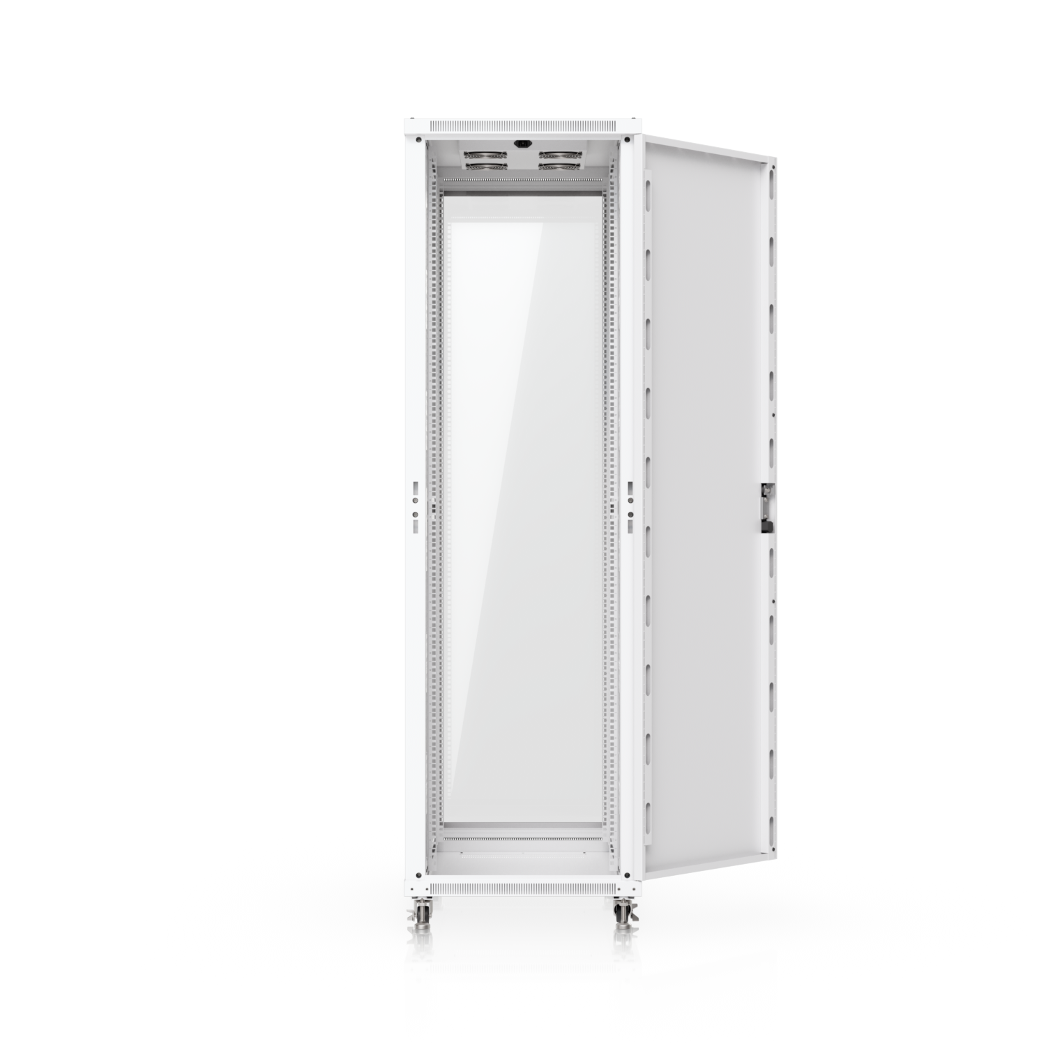 42U Rack Cabinet, 1,000 mm, Glass Door, mynd 8 af 14