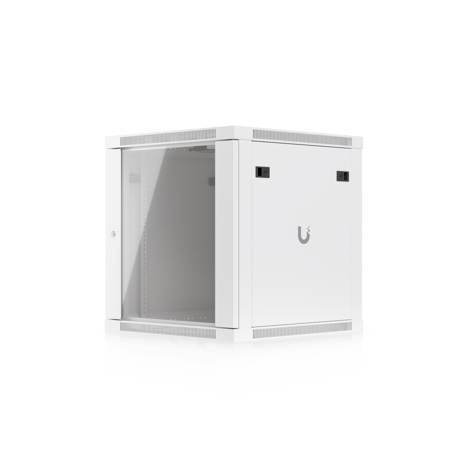 12U Rack Cabinet, 600 mm, Glass Door, mynd 4 af 13