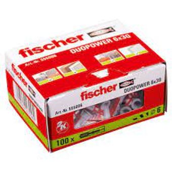 fischer DUOPOWER Múrtappar 6mm (100)